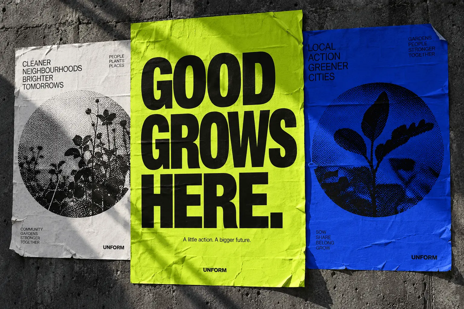 Three posters from the \